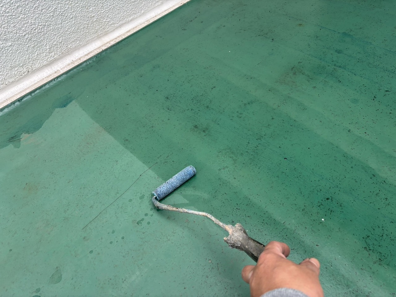 横浜市港北区工場ビル　雨漏り補修工事　屋上ウレタン防水工事編