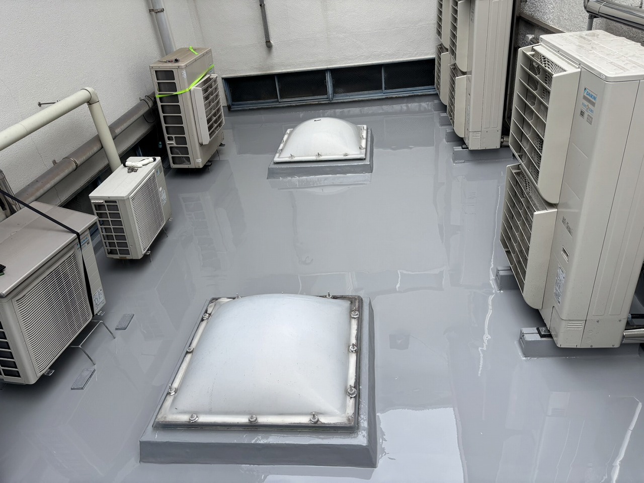 横浜市港北区工場ビル　雨漏り補修工事　屋上ウレタン防水工事編