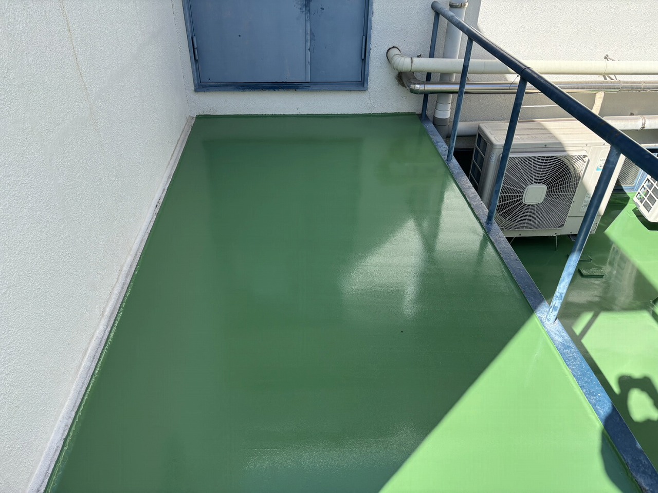 横浜市港北区工場ビル　雨漏り補修工事　屋上ウレタン防水工事編