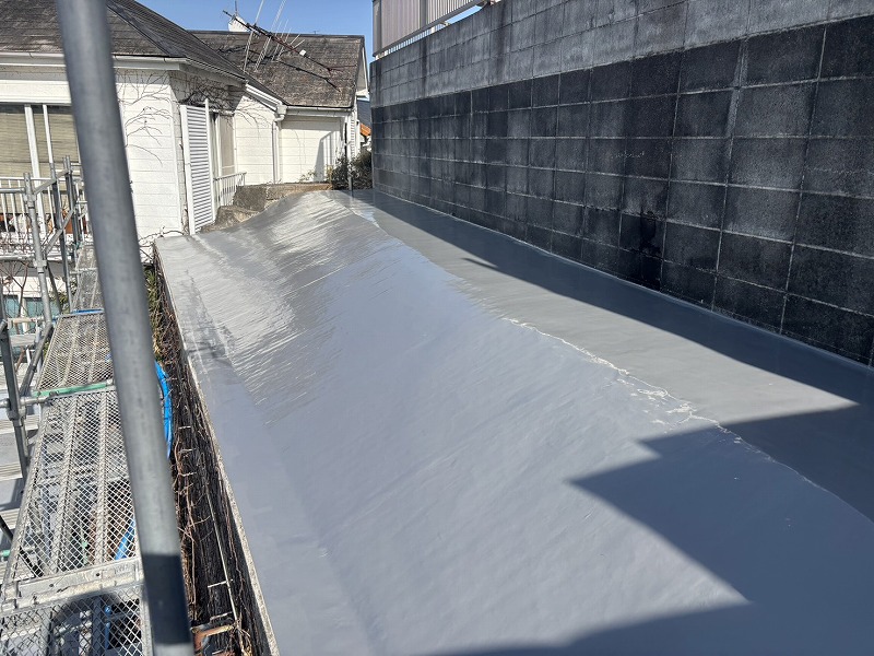 崖地に立つマンションの隣地埋め戻し部分の沈下改修外構工事　神奈川区