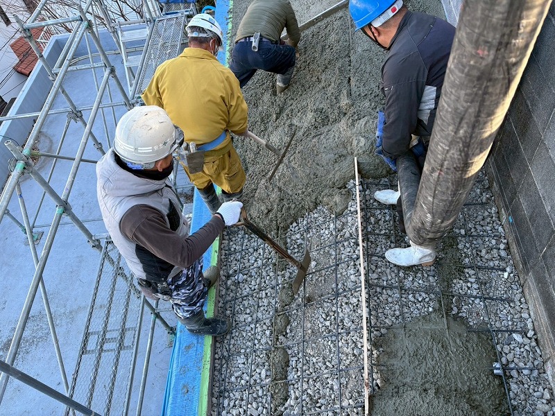 崖地に立つマンションの隣地埋め戻し部分の沈下改修外構工事　神奈川区