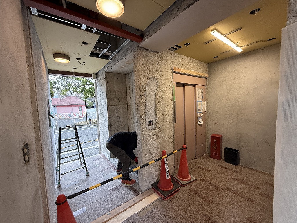 マンション共有部改修工事　エントランスリニューアル・オートロック化工事　神奈川区
